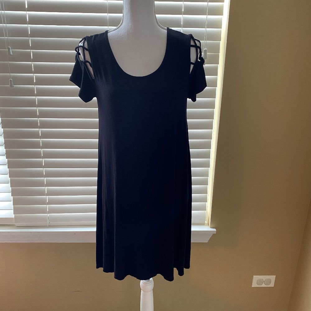 Try This! Black Sundress Coverup L